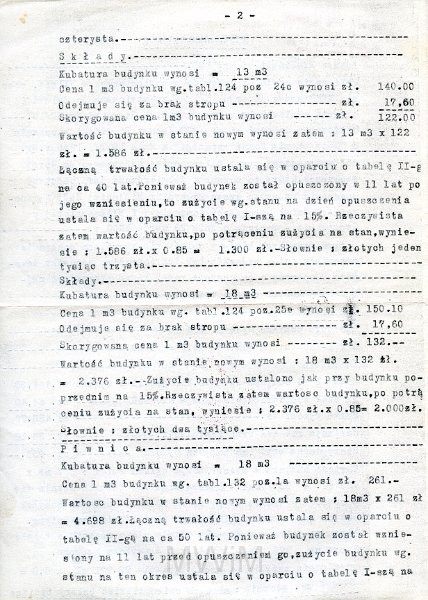 KKE 5790-2.jpg - Dok. Odpis Wierzytelny wystawiony przez Państwowe Biuro Notarialne w Szczecinie dotyczący oceny wartości domu przez biegłego PZU Janusza Zielińskiego, Szczecin, 24 III 1960 r. Odpis sporządzony w Szczecinie 31 III 1960 r. przez notariusza Marian Kwapisiewicza.